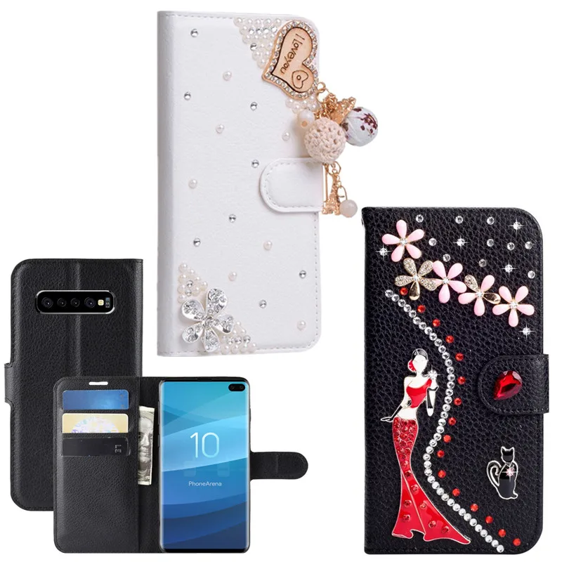 Рождественский кожаный чехол-книжка с бумажником для samsung Galaxy J4 J6 плюс J8 A9 2018 A70 A50