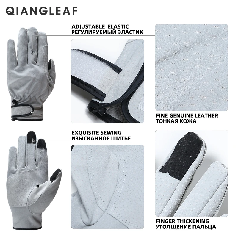 QIANGLEAF топовый бренд продукта сплит кожа сварочные рабочие перчатки