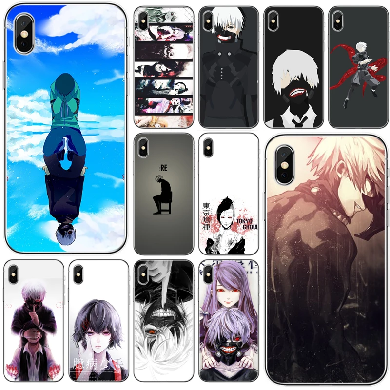 Japenese Anime Tokyo Ghoul Cover Soft Silicone Tpu Phone Case For Iphone 5 5s Se 6 6plus 7 8 Plus X Xs Xr Xs Max 11 Pro Max Half Wrapped Cases Aliexpress