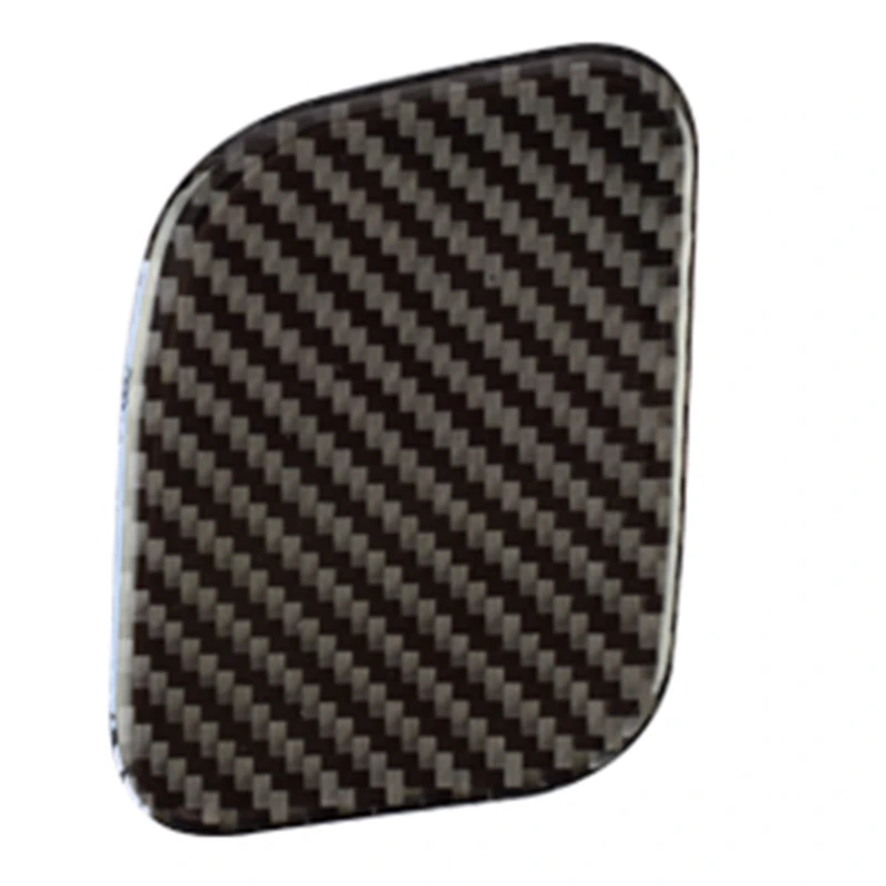 Carbon Fiber Driver'S Side Glove Box Button Decoration Cover Trim Sticker for Ford Mustang Auto Accessories