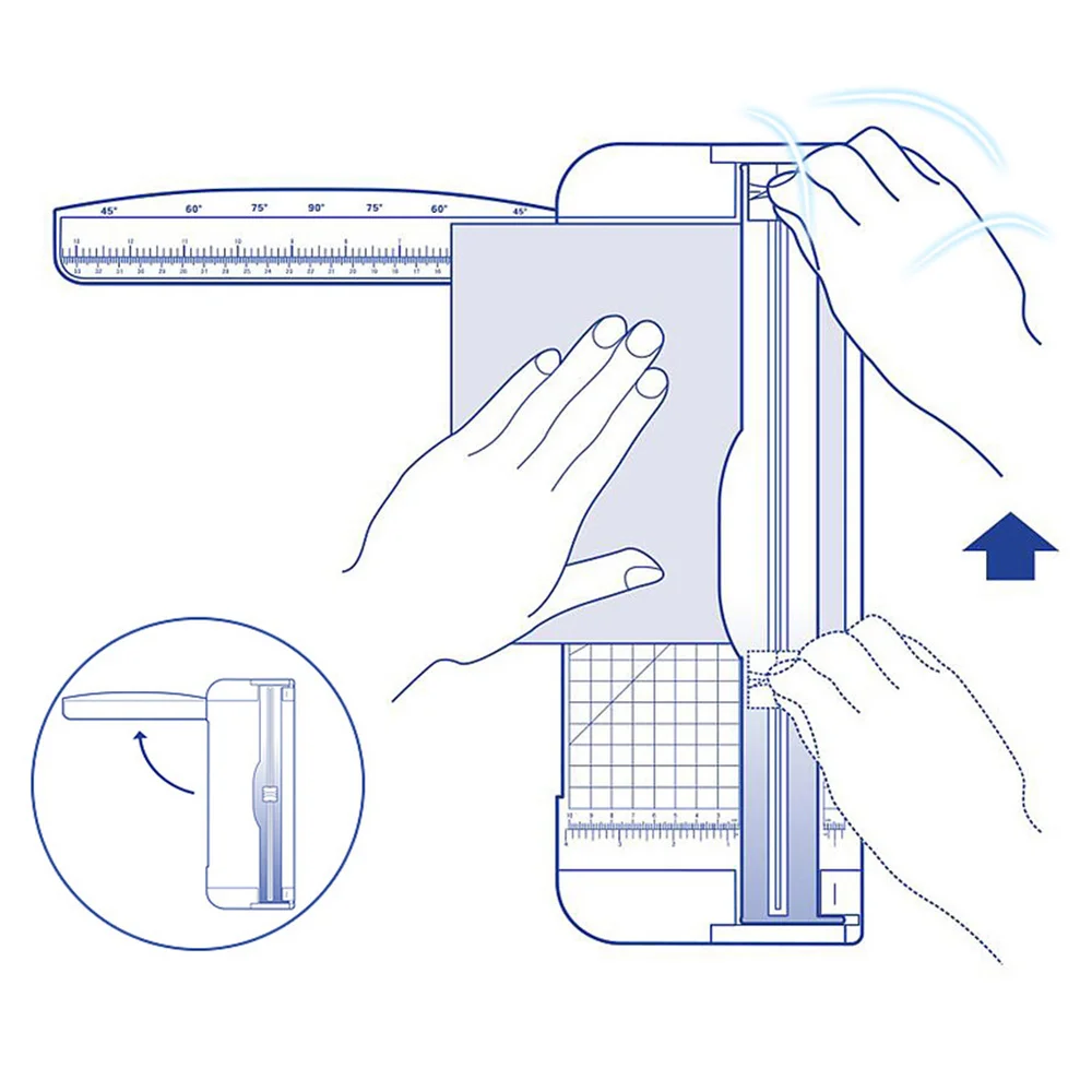 12 дюймов Бумага резак, A3, A4, A5 Бумага триммер с автоматической безопасности для защиты гильотина для Купоны, ремесло, Бумага, этикетки и фото