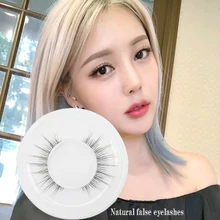 

New Handmade 1 Pairs Eyelashes Lengthen Natural False Eyelashes 3D Realistic Thick Model Nude Makeup Women Big Eye Lashes