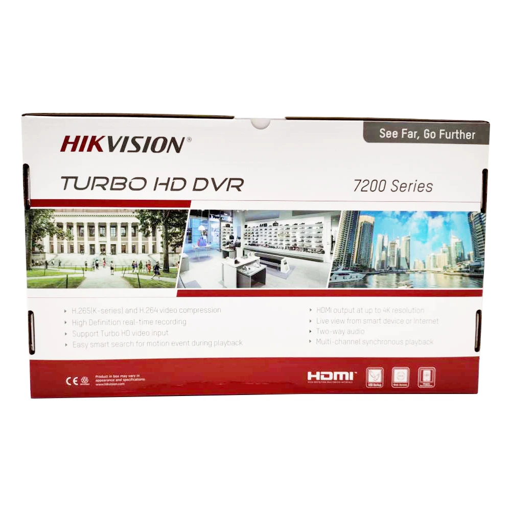 Hikvision 16CH максимальная поддержка 6MP Turbo HD DVR Видео Recoder 5 в 1 для HDTVI/AHD/CVI/CVBS/IP видео вход H.265 pro+ DS-7216HQHI-K1