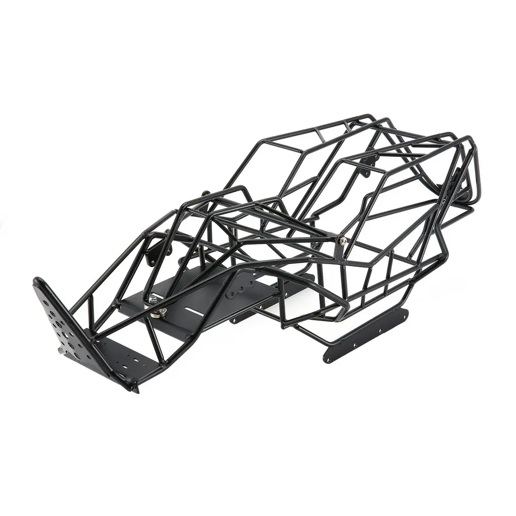 1/10 Масштаб RC металлическая рама рулонная клетка с внутренними частями Рок Гусеничный корпус черное шасси альпинистский грузовик части SCX10 rc автомобиль игрушки запчасти
