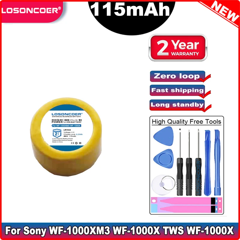 Аккумулятор LOSONCOER CP1254 аккумулятор 115 мАч для Sony WF-1000XM3 WF-1000X TWS Bluetooth | Электроника