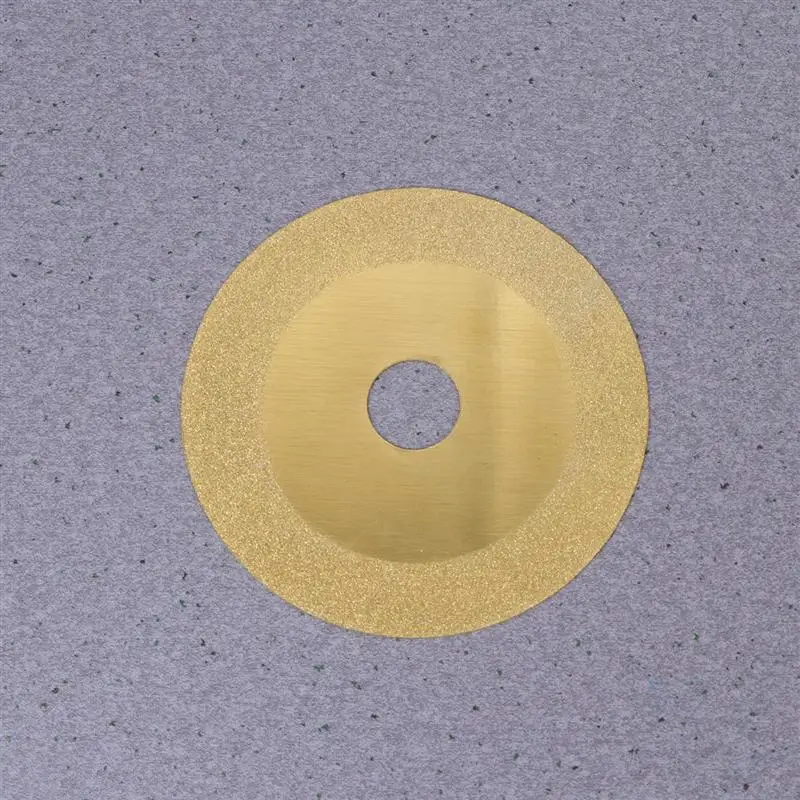 2Pcs Diamond Saw Cutting Discs Cut Off Wheel Cutting Glass Plate Jade Cutter Grinding Plate for Glass Home Golden