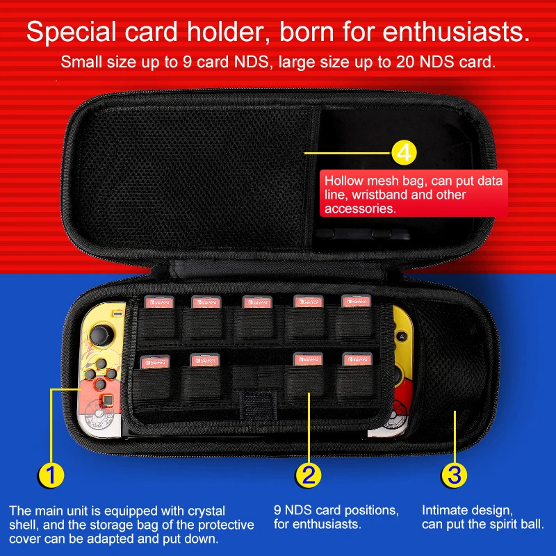Подходит для nintendo switch чехол для хранения, nintendo Mario жесткий чехол