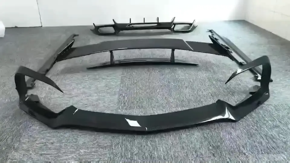 

Дизайнерская передняя губа Renntech из углеродного волокна, боковые юбки, задний диффузор, крыло для AMG GT, идеальная посадка, gurarantted