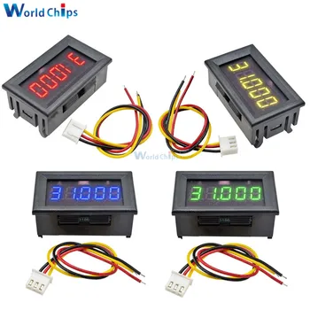 

DC 0-33.000V 3 Wire 5 Digit 0.36 inch LED Digital Voltmeter Voltage Meter 5V 12V 24V Volt Detector Tester Red/Blue/Green/Yellow