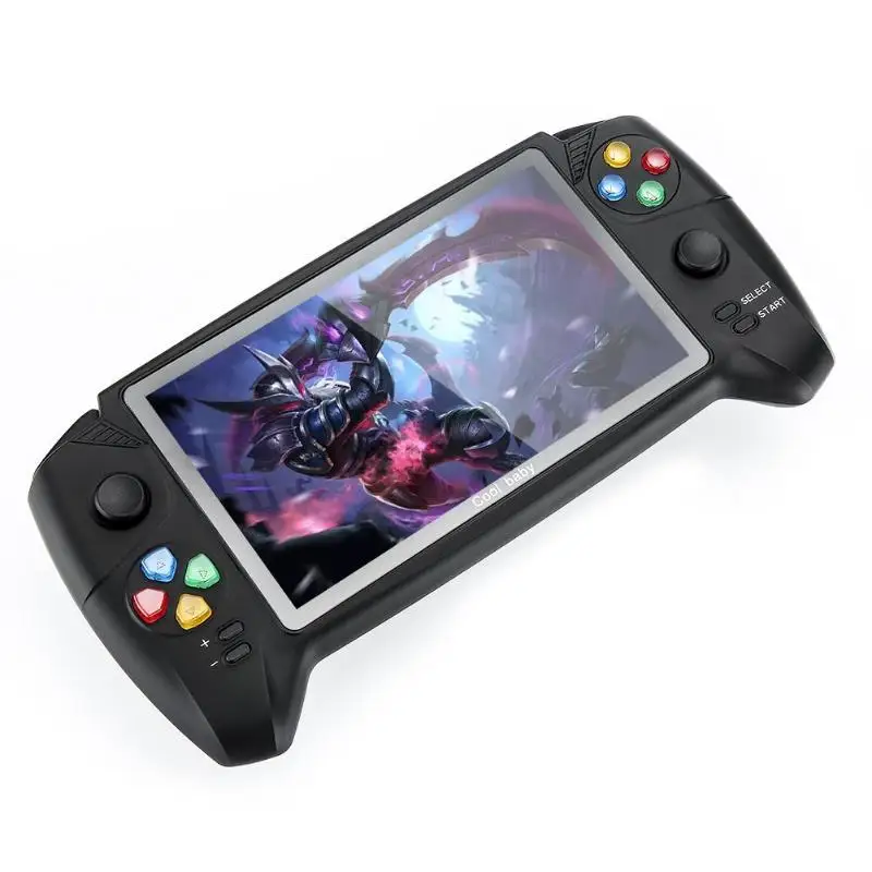 Ceny COOLBABY podręczne konsole do gier klasyczny 7.0 calowy uchwyt retro konsola do gier podwójne joysticki do PSP GBA NES FC Game Player nowość