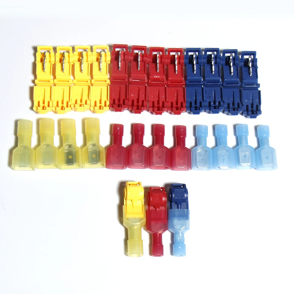 

200pcs Avoid peel Crimp Terminal Cable quick connection clamp Joint holder electric T combination convenient faston