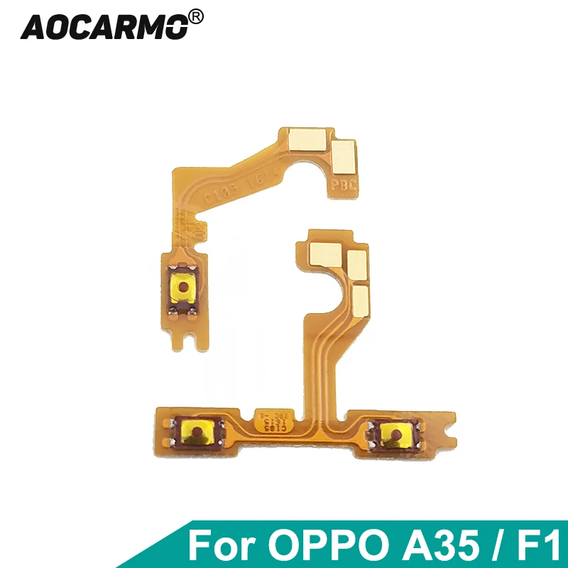 

Aocarmo Power Button On/Off Switch Connector Volume Up/Down Ribbon Flex Cable For OPPO A35 F1 Replacement