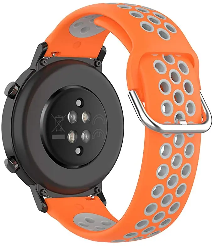 Silicone Smart Watch Strap - Adjustable 20/22mm Band for Enhanced Comfort and Style
