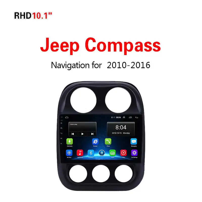 Lionet gps навигация для автомобиля Jeep Компас 10,1 дюймов RJ1001Y - Размер экрана, дюймов: 4G2G32G