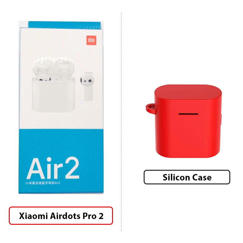 Новые Xiao mi Airdots Pro 2 mi True беспроводные наушники 2 TWS наушники Air 2 LHDC управление двойным mi C ENC Airdots Pro 1 - Цвет: Add Red Case