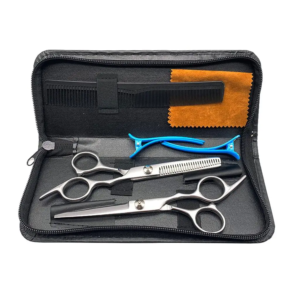 6 дюймов Профессиональные Парикмахерские ножницы для стрижки волос набор с