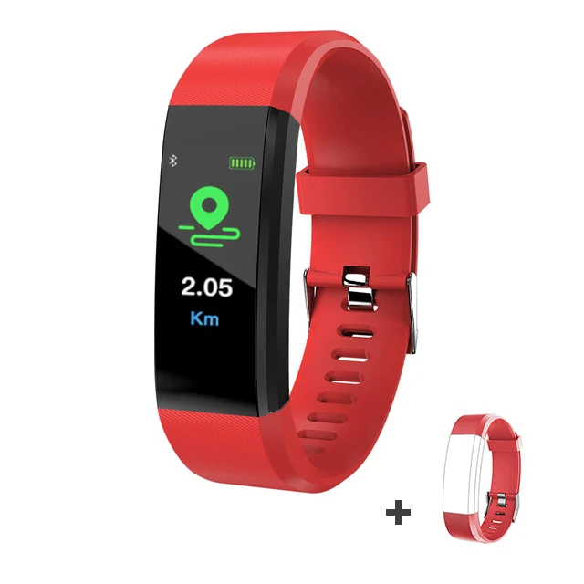 Смарт-часы с Bluetooth 115, умные часы для сна, фитнес-трекер, будильник, напоминание о звонках, Смарт-часы для телефона Android - Цвет: 9