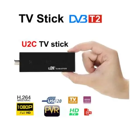 DVB-T2 U2C ТВ-палка HDMI2.0 PVR H.264 1080P Youtube простая, чем Android цифровая ТВ-приставка тюнер Поддержка AV HDMI DVB T2 HD ТВ-палка