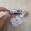 1 Set 2 Boxes Mini 1/12 Scale Dollhouse Miniature Poker Card Pretend Play House Toy Accessories ► Photo 1/2