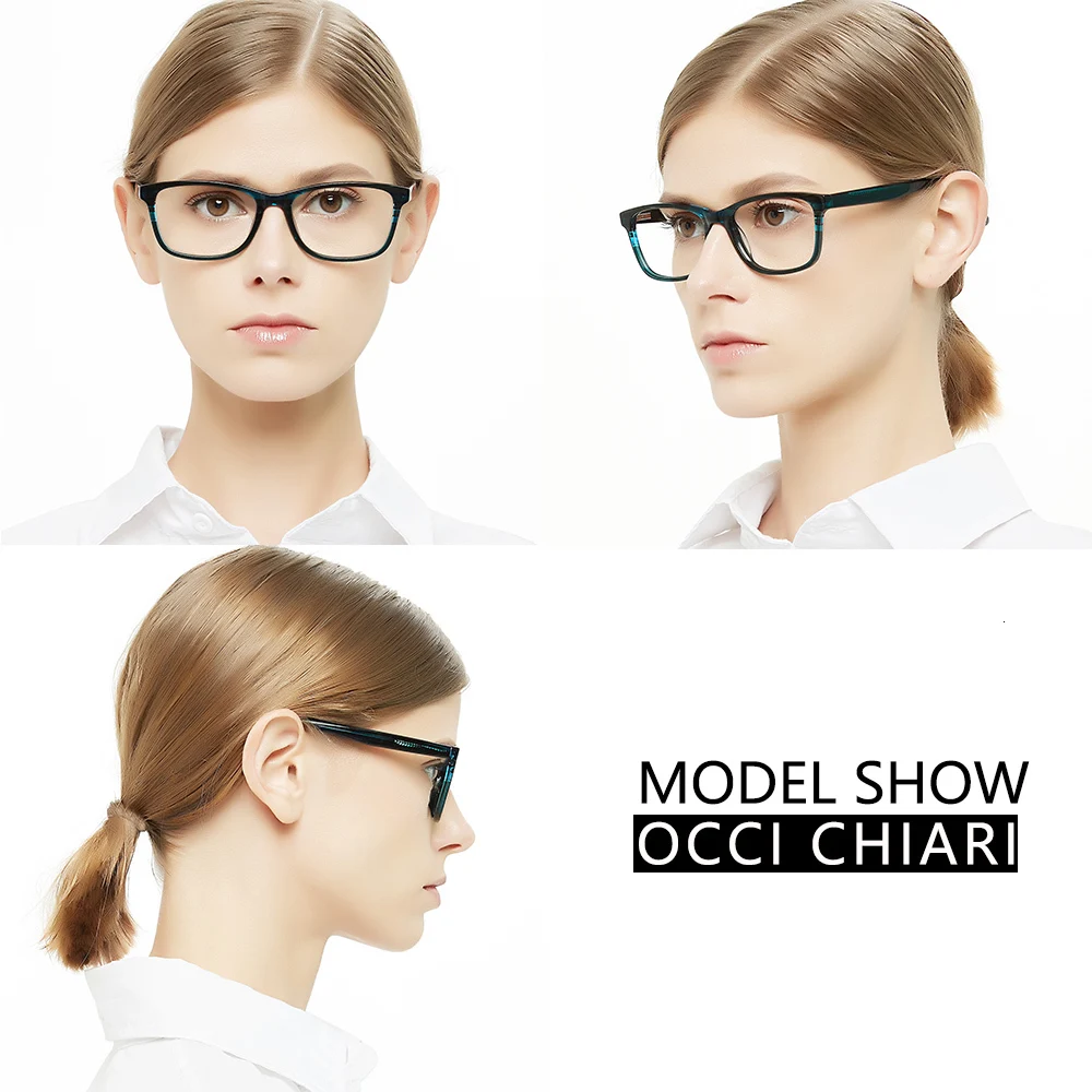 OCCI CHIARI очки прозрачные очки оправа для женщин модные очки Брендовые дизайнерские ацетатные бронзы
