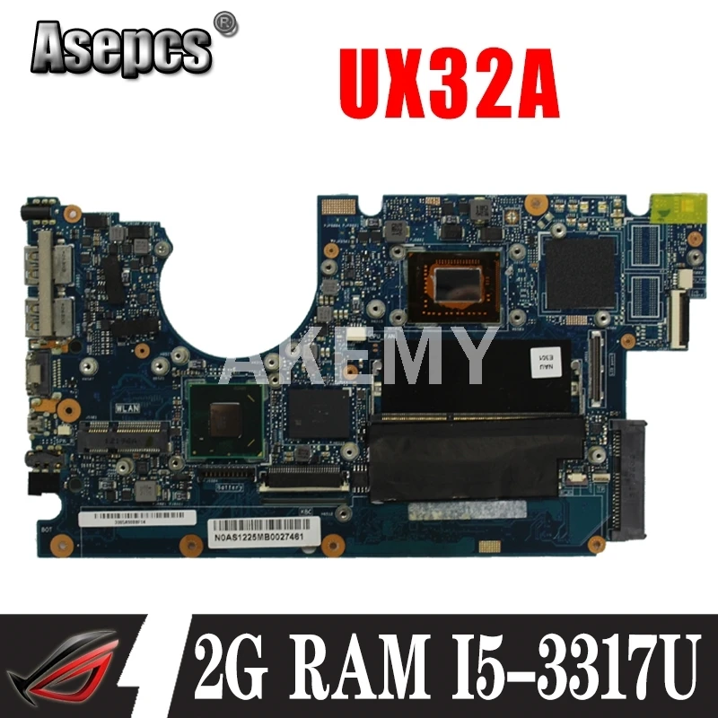 Материнская плата SAMXINNO для ASUS UX32A Laotop UX32VD UX32V 90R-NYOMB1500Y с 2G RAM I5-3317U | Компьютеры и офис