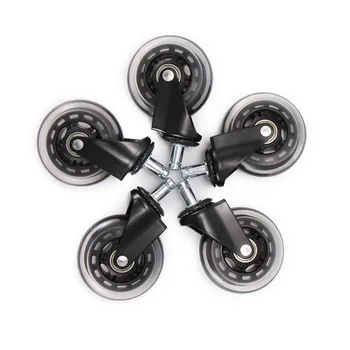 

5 PCS Furniture Caster Hot Sale Office Chair Caster Wheels Roller Rollerblade Style Castor Wheel Replacement Versatility