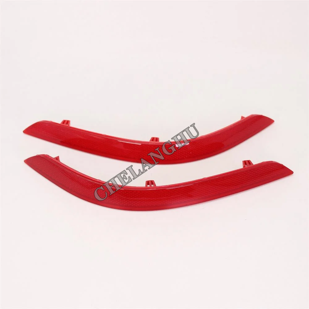 Red Rear Left & Right Bumper Reflector Tail Light Bars Brake Parking Warning For VW Caddy 2015