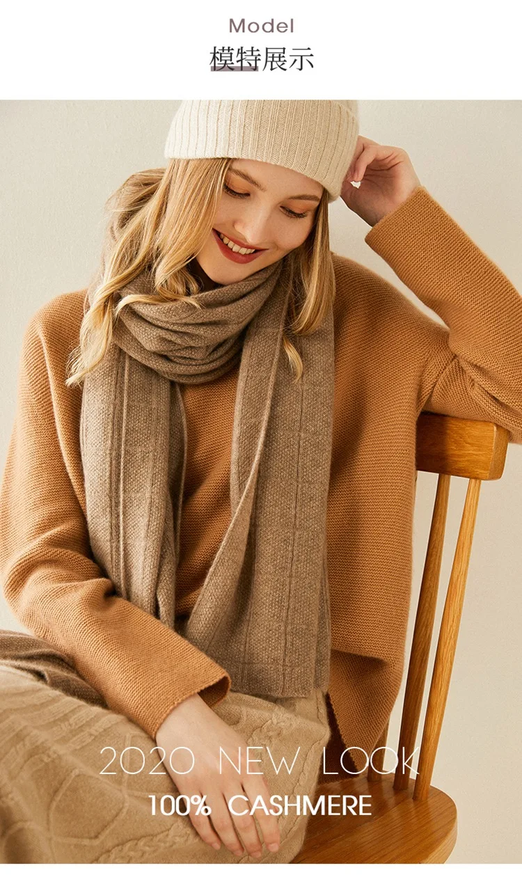 cashmere sólida cachecol inverno quente grosso xales