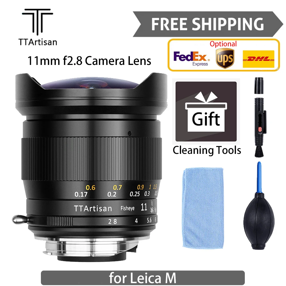 TTartisan 11 мм f2.8 рыбий глаз камера объектив полная Рамка для Leica M M2 M3 M4 M5 M6 M7 M8 M9 M9P M10 M262