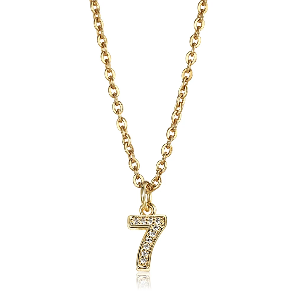 Dainty Tiny Nette Anzahl 0 1 2 3 4 5 6 7 8 9 CZ Anhänger Geburtstag Glück Nummer Charme halskette Rolo Kette Einstellbare KN652
