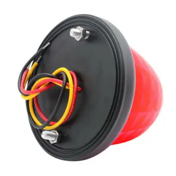 

4pcs Red Beehive Side Marker Lights Grommet 16-LED Cab Sleeper Light Trailer 12V Round Beehive LED Light Warning Lights