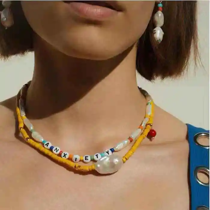 Бренд Girlgo Модный Цветной бисер колье ожерелье для женщин богемное жемчужное ожерелье-воротник Femme шикарный кулон в форме сердца, украшения