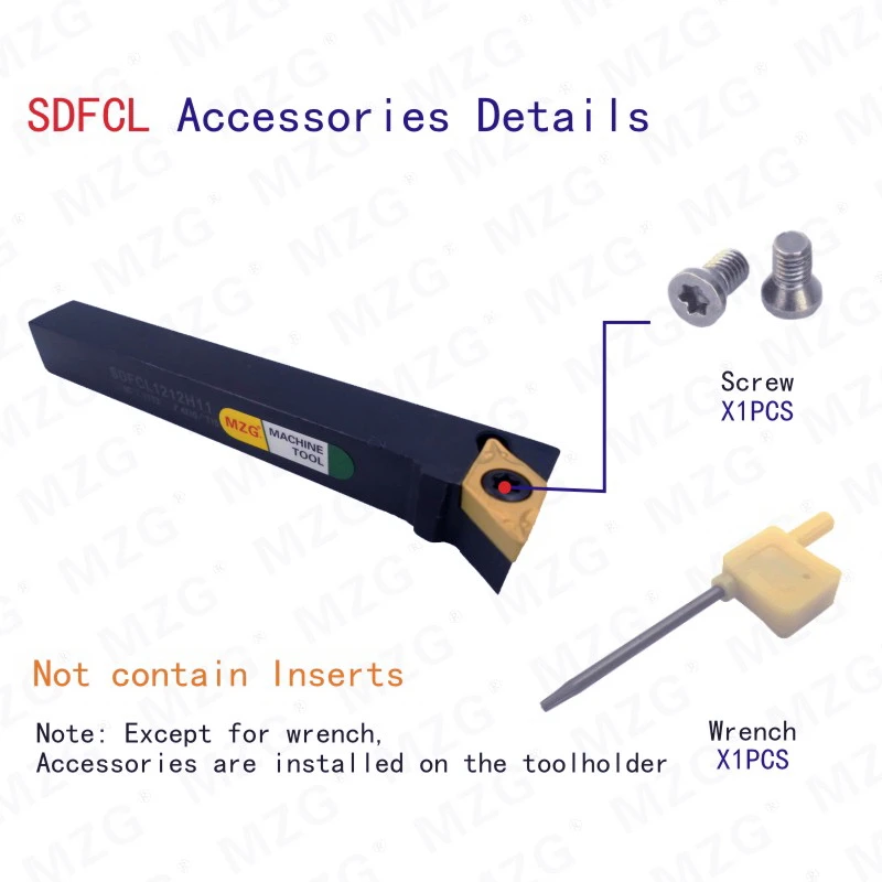 MOSASK SDFCL Индексируемые карбидные вставки SDFCL1212H07 адаптер резак бар токарный станок с ЧПУ резец для наружной обточки держатель
