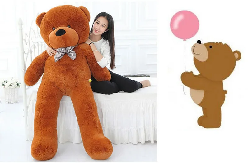 180cm Large Teddy Bear Plush Toy Hug Bear Doll Doll Doll To Send Girls Birthday Gift