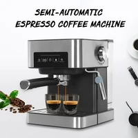 Home Use 20BAR Italy Coffee Machine Semiautomatic Intelligent Concentrate Steam Milk Froth One Express Makers With Cappuccino 1