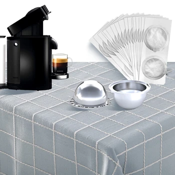 

Nespresso Capsule Vertuo Coffee Filters Cup Refillable Nespresso Vertuoline Capsule Stainless Steel Reusable Capsule With Seals