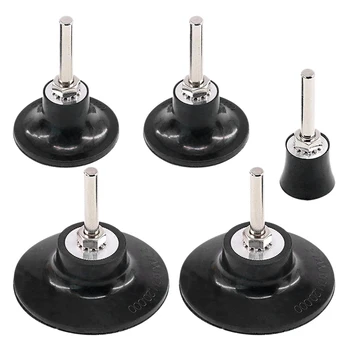 

5 Pcs Disc Pad Holder Universal Quick Replacement 1/2/3 Inches Disc Pad Holder for Polishing Round Rotating Tools