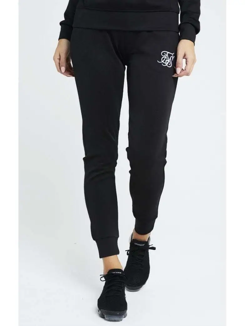 SikSilk Poly Jogger черные женские спортивные штаны|Брюки |