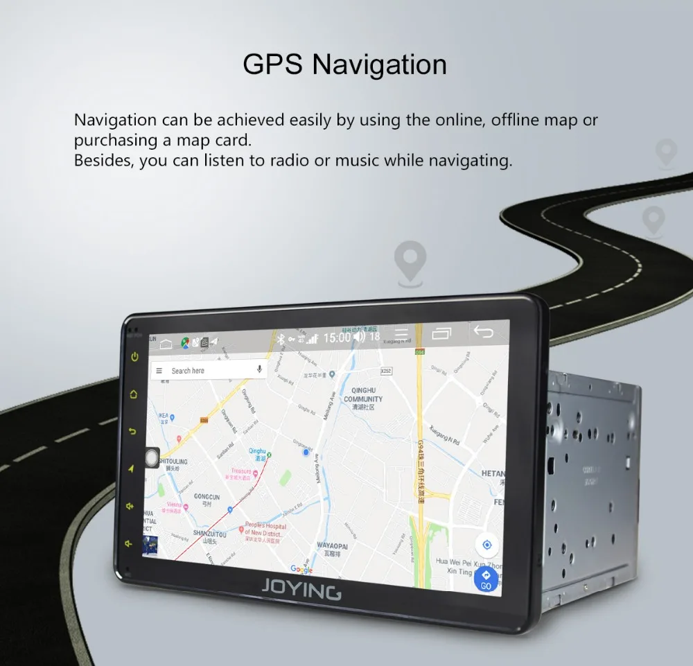 Top Joying Intel 2Din Android 8.1 1080P Car Stereo 8 inch 8 core 4G ROM Intelligent System Navi Radio for Toyota with Reverse Camera 10