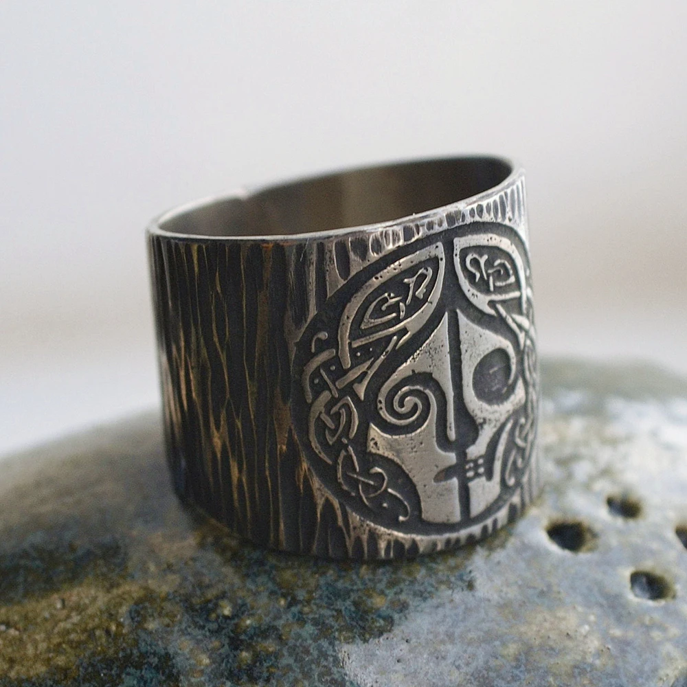EYHIMD скандинавской мифологии богиня хел кольцо Viking Hela руны Нержавеющая сталь