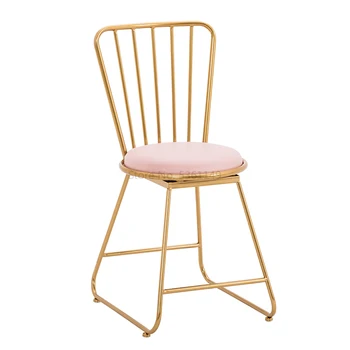 

Nordic Makeup Stool Simple Net Red Dresser Chair Ins Nail Fashion Princess Backrest Dining