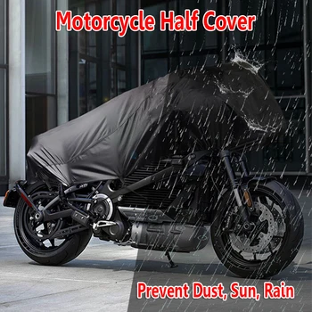 

210D Universal Motorcycle Half Cover Waterproof Dustproof Rain Dust UV Protector Bike Cycling Outdoor