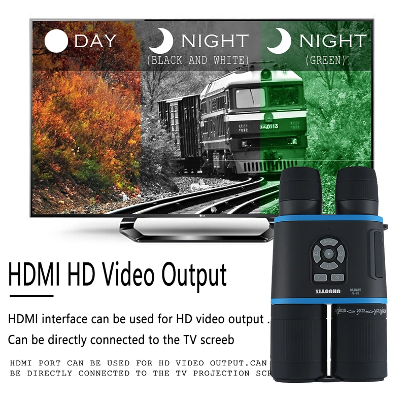 Binocular Telescope IR Night Vision Digital Gen 2+ Device Function Version Optional Day & Night Dual Use Binoculars for Hunting