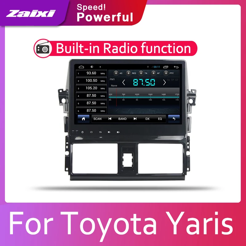 ZaiXi автомобильная система Android 1080P IPS ЖК экран для Toyota Yaris 2014 ~ 2016 автомобильный