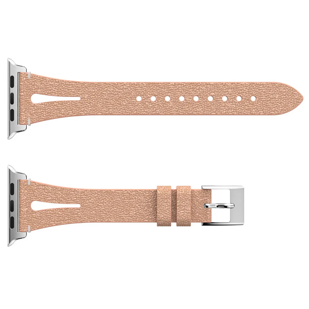 Smart Watch Smartwatch Strap Wrist Band For Apple Watch Series 1/2/3/4 38/40mm Deluxe Leather Denim Bracelet Watch Strap Straps
