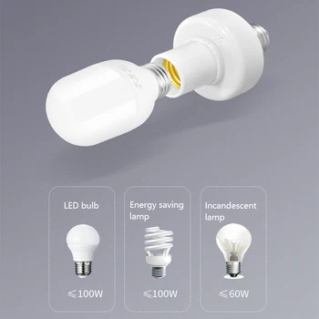 

Smart WiFi Light Socket Lamps Holder For E27 Led Bulb Google Home Alexa Wireless Remote Control Voice Control App Timer Lights