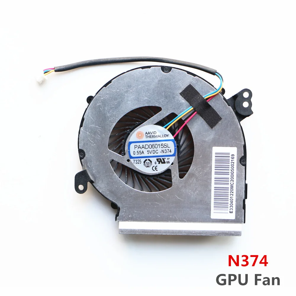 Paad06015sl-n376 и N374 для Msi GE62MVR GE72MVR MS-16JC MS-169C Вентилятор охлаждения процессора ноутбука