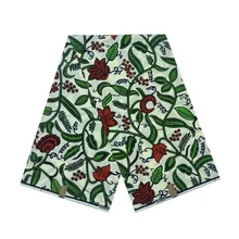 Последний дизайн воск Африканский женский Воск Печатный в ткани цветочный дизайн хлопок 6 ярдов настоящий голландский блок воск V-L 744