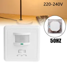 Настенный выключатель для движения Сенсор светильник переключатель Расстояние размещения Сенсор движения Pir светильник переключатель присутствие инфракрасный корпус Сенсор