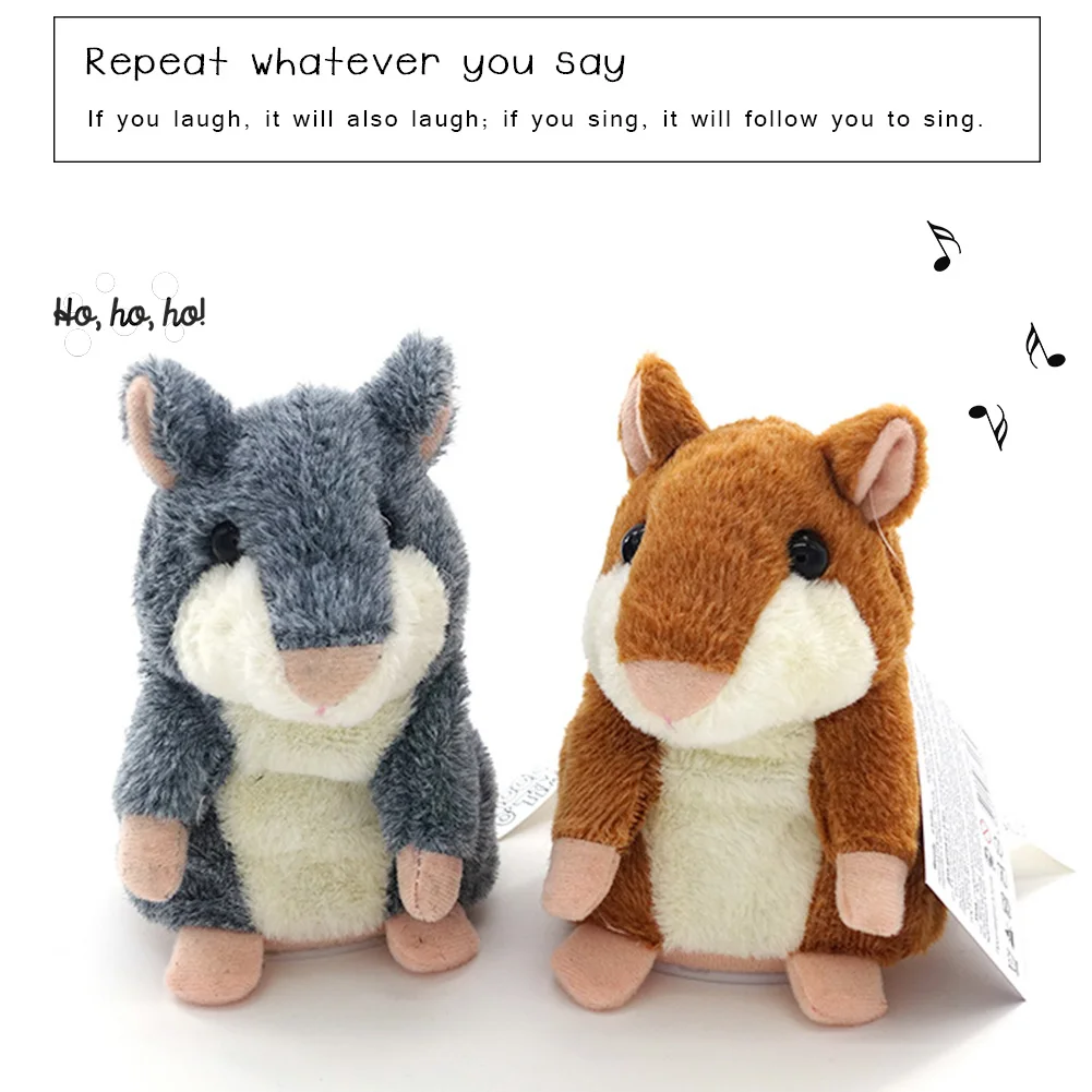 15 см Kawaii говорящий хомяк плюшевая игрушка милый говорящий звук Запись Хомяк игрушки для детей подарок на день рождения Валентина#40
